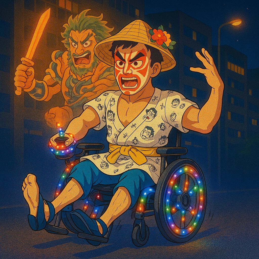 夜を駆ける戦士 ― 車椅子ねぶた、魂を走らせる